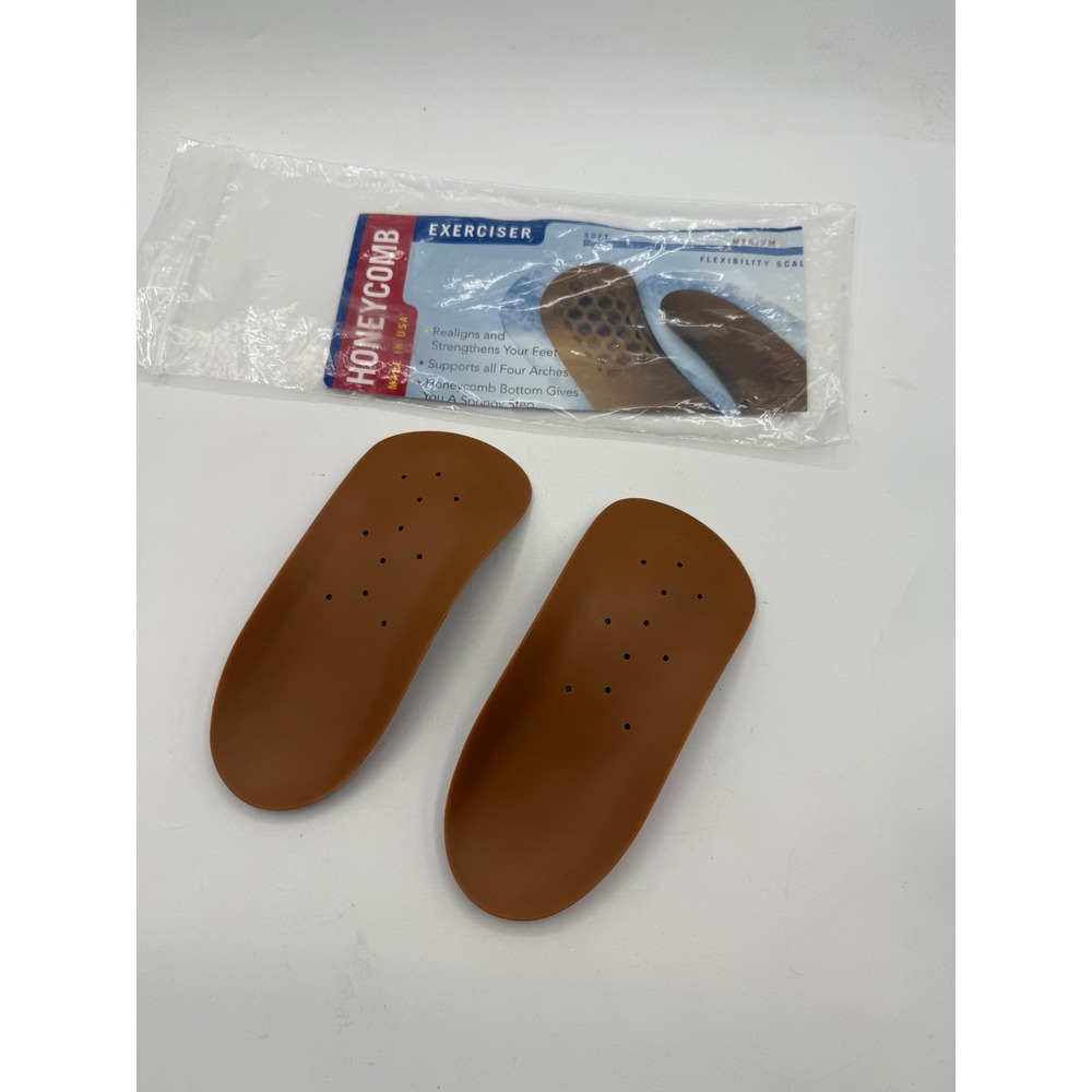 Good Feet Honeycomb Exerciser W458 Arch Supports Brown M Flex Orthotics Pair